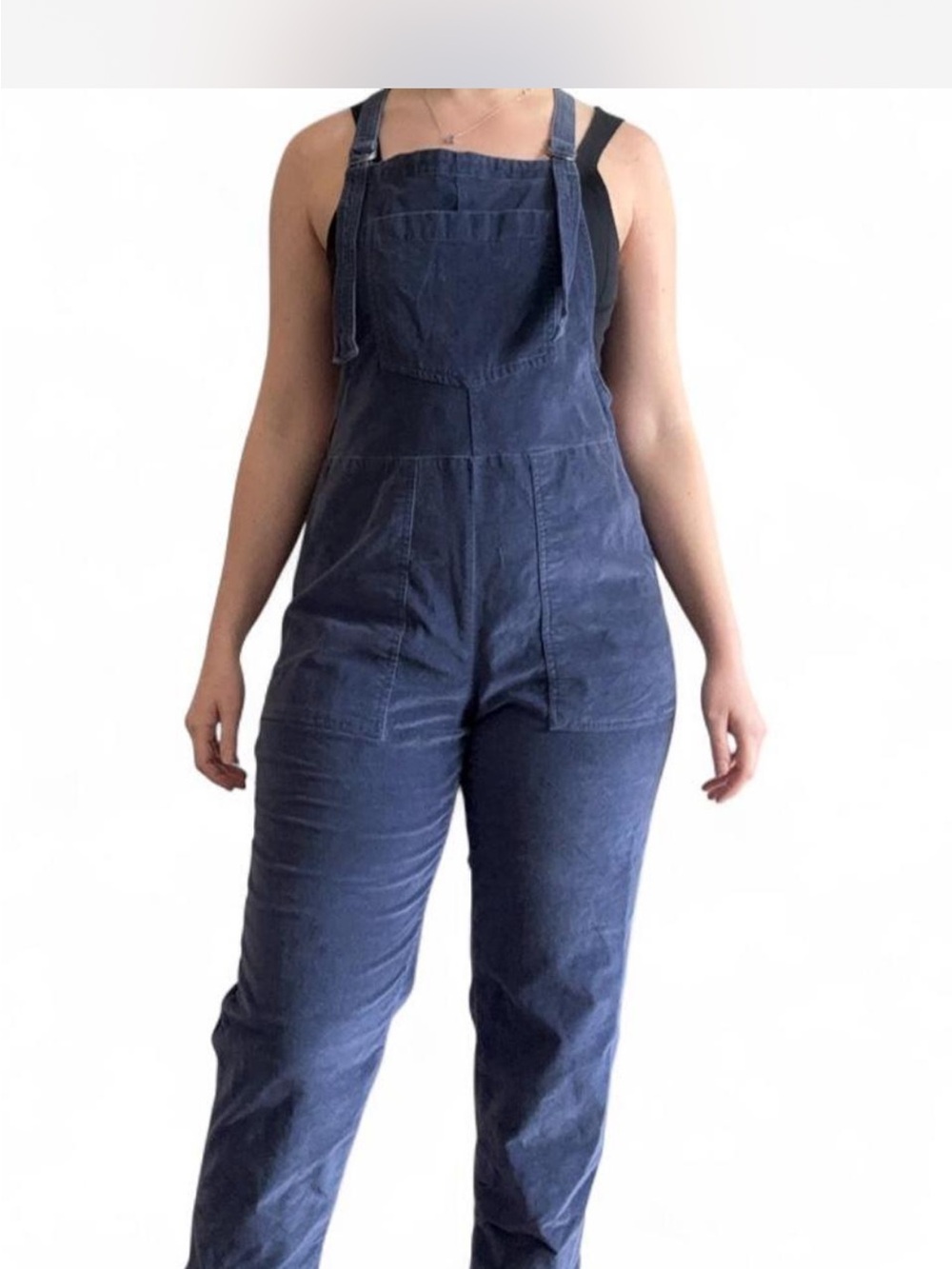 Women's Navy Blue Denim Overalls